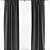 Elegant Straight Curtains 3D model small image 3