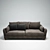 Cozy Modern Sofa 3D model small image 2