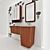 Luxurious Cerasa Suede: Elevate Your Bathroom 3D model small image 1