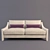 Sleek Modern Sofa - Multiple Sizes 3D model small image 1