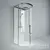 Luxury Shower 80x80 with Hansgrohe Design 3D model small image 1