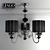 Murano Disco Chandelier: Elegant Lighting Solution 3D model small image 1