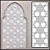 Islamic Symmetry Plaster 3D model small image 1