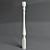 Elegant carved baluster 3D model small image 1