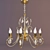 Orion Classic Chandelier - Gold/Chrome - 8-Light 3D model small image 1