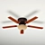Westinghouse Everett II Ceiling Fan 3D model small image 1