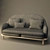 Sleek Fogia Rise Sofas: 3D Modeled & Textured 3D model small image 1