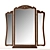 Brahms Mirror: Hand-Painted Patina Finish 3D model small image 1