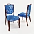 Busnelli Adamo 687 Classic Wooden Chair 3D model small image 1