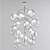 Glimmering Crystal Orb Chandelier 3D model small image 1