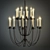 Elegant Hartford Chandelier 3D model small image 1
