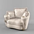 Luxury Milo Armchair: Elegant Comfort 3D model small image 1