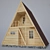 Cozy Nordic Retreat: Finnish Wigwam 3D model small image 1