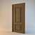 Title: Elegant Textured Interior Door 3D model small image 1