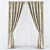 Magnetized Classic Curtains 3D model small image 1