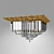 Stunning Ceiling Chandelier 3D model small image 1
