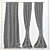 Versatile Three-Position Curtains 3D model small image 3