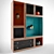 Elegant ODYSSEE Bookcase: A Modern Masterpiece 3D model small image 1