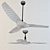 Eco-Luxe Bamboo Ceiling Fan 3D model small image 2