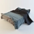 Cage Gray Linen Bedding 3D model small image 1