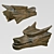 Dragonsbane: Wooden Dragon Head 3D model small image 1