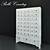 Elegant 45-Drawer White Chest 3D model small image 1