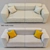 Modern Mdf Italia Sofa Mate 3D model small image 1