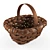 Stylish Wicker Basket 3D model small image 1