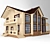 Rustic Wooden Home 3D model small image 1