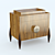 Sardegna Bedside Table: Stylish and Compact 3D model small image 1