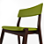 Rustic Wooden Chair 3D model small image 2