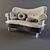 Elegant BONNE NUIT Sofa 3D model small image 1