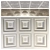 Elegant Arched Coffered Ceiling 3D model small image 1