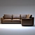 Luxury Leather Corner Sofa: Poltrona Frau Massimosistema 3D model small image 2
