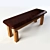 Dobrynia 1200: Durable Outdoor Bench 3D model small image 2