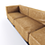 Sleek Contemporary Sofa 3D model small image 2