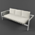 Jibe Outdoor 3-Seater Sofa 3D model small image 1