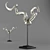 Stylish Horns Decor 3D model small image 1