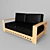 Luxury Italian Leather Sofa 3D model small image 1