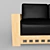 Luxury Italian Leather Sofa 3D model small image 2