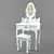 Rococo Style Dressing Table 3D model small image 1