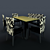 Contemporary Dining Set with Square Legs and Glass Tabletop 3D model small image 1