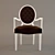 Fendi Gaia Chair: Italian Craftsmanship & Elegance 3D model small image 2