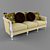 Elegant Chateau Sofa 3D model small image 1