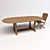 Elite Rattan Table & Chair Set 3D model small image 1