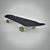 Title: Sleek Skateboard: Maximum Poly Performance 3D model small image 2