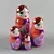 Russian Babushka Doll Set 3D model small image 2