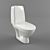 Modern IFO Sign Art Toilet 3D model small image 1