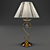 Elegant Gold Table Lamp 3D model small image 1