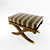 Elegant Mahogany Banquette by Lauren Ralph Lauren 3D model small image 1